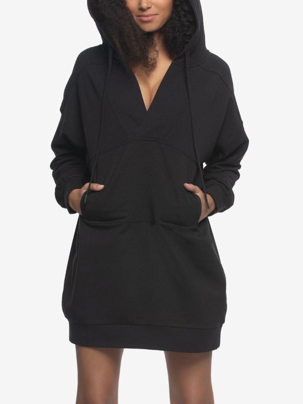 #2456 Felina Women's Regular Kimora French Terry Sweatshirt Hoodie - Black